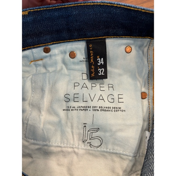 RARE Nudie #336/492 LIMITED ED. 15th Anniversary "Bloodline" Dry Paper Selvage - Picture 5 of 13